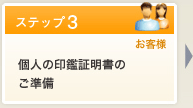 個人の印鑑証明書のご準備（2通）